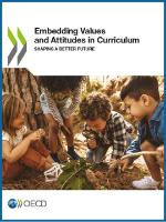 cover of the Embedding Values and Attitudes in Curriculum report
